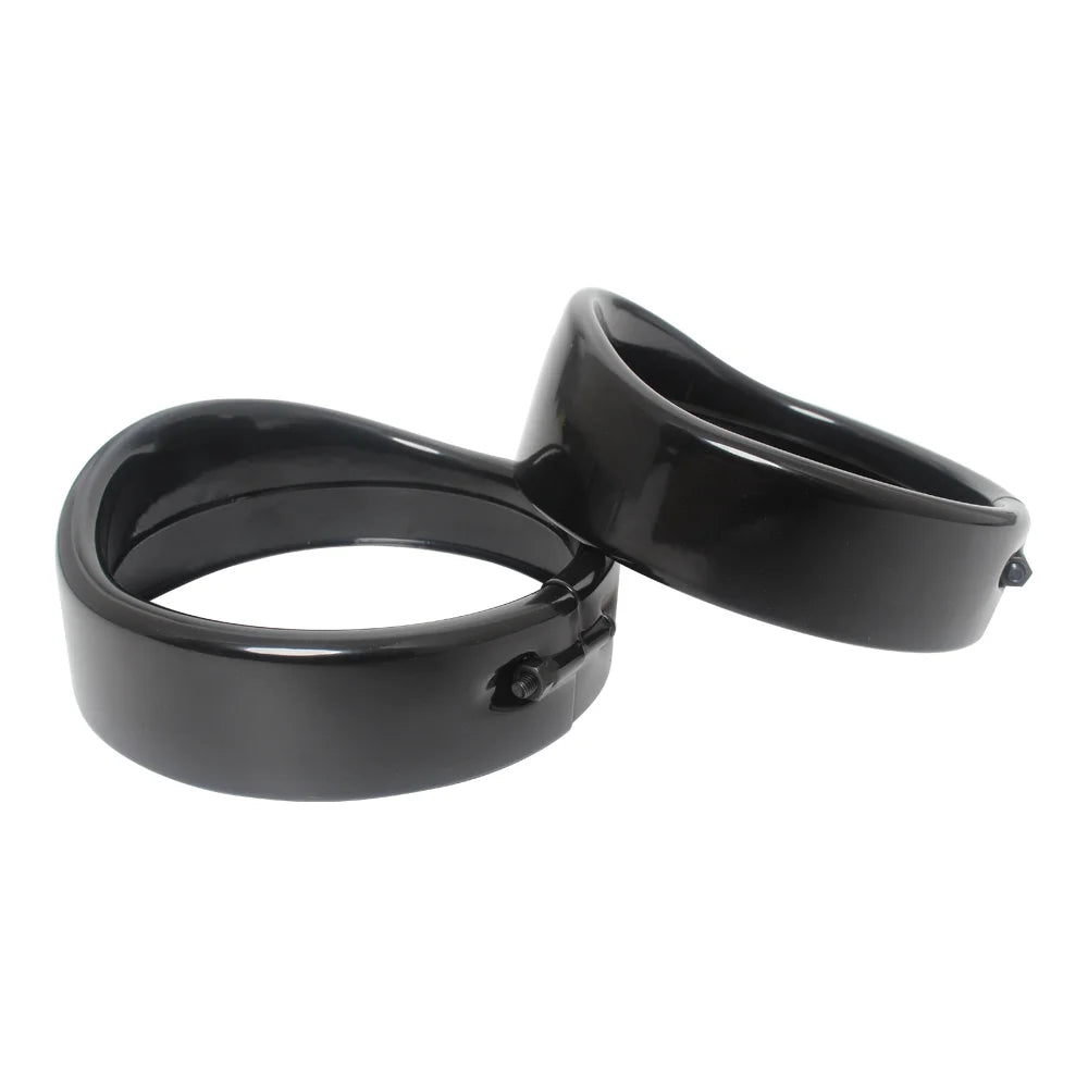 For Harley Touring Street Electra Glide Road King Motorcycle Accessories 4.5 inch LED Auxiliary Light Fog Lamp Visor Trim Ring