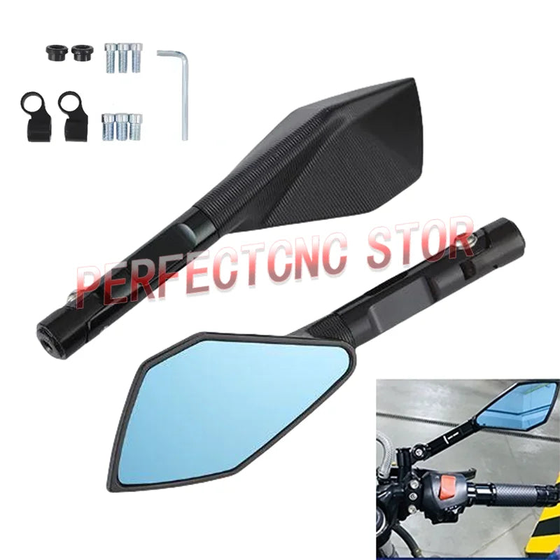 Motorcycle Accessories Aluminum Rear View Rearview Mirrors Side Mirror For YAMAHA MT07 MT09 For Honda CB650F For Kawasaki Z900