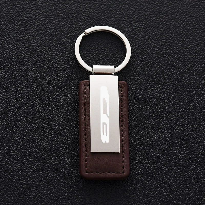 Motorcycle Accessories Custom Leather Keychain Metal Keyring Fit For HONDA CB 300 650R CB650R CB1000R CB250 CB500 CB400 CB600
