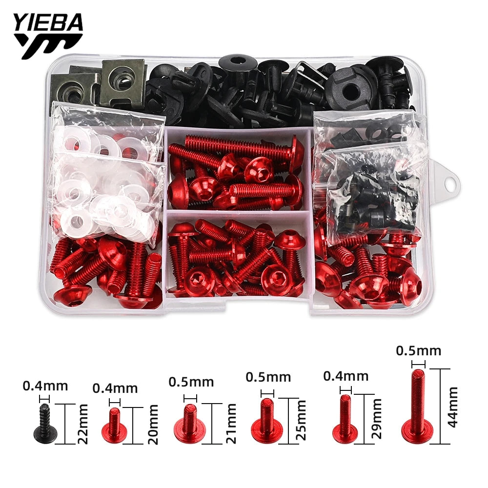 For XL1000 V VARADERO XL 1000 125 Universal Motorcycle Accessories Complete Fairing Bolts Kit Screws Nuts CNC Aluminum