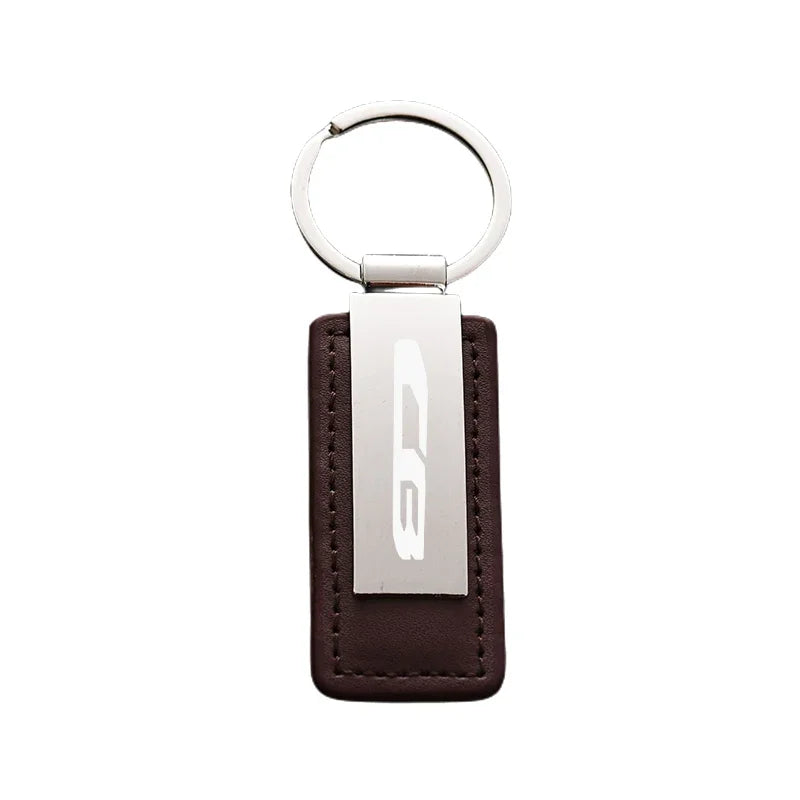 Motorcycle Accessories Custom Leather Keychain Metal Keyring Fit For HONDA CB 300 650R CB650R CB1000R CB250 CB500 CB400 CB600
