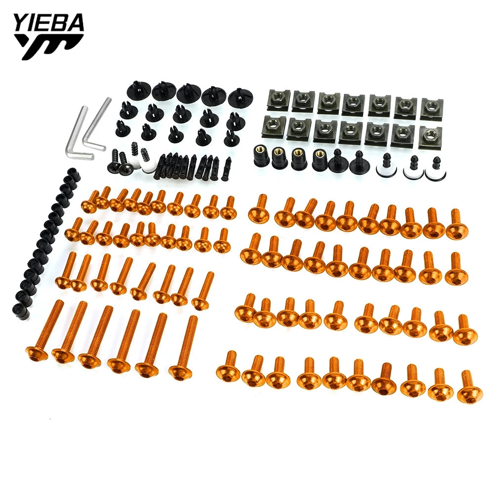 For XL1000 V VARADERO XL 1000 125 Universal Motorcycle Accessories Complete Fairing Bolts Kit Screws Nuts CNC Aluminum