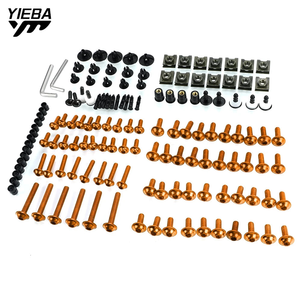 For XL1000 V VARADERO XL 1000 125 Universal Motorcycle Accessories Complete Fairing Bolts Kit Screws Nuts CNC Aluminum