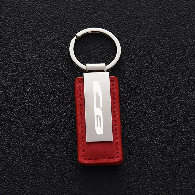 Motorcycle Accessories Custom Leather Keychain Metal Keyring Fit For HONDA CB 300 650R CB650R CB1000R CB250 CB500 CB400 CB600